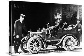 Charles Rolls at the Wheel of a 1904 Royce Car, C1904-null-Stretched Canvas