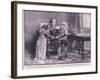 Charles's Farewell Interview with the Duke of Gloucester and Princess Elizabeth Ad 1649-Walter Stanley Paget-Framed Giclee Print