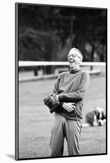 Charles Schulz, Creator of "Peanuts" at Home in Sebastopol, California. 1967-Bill Ray-Mounted Photographic Print