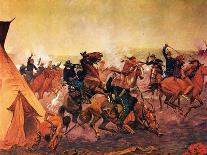 U.S. Cavalry Hunting Buffalo-Charles Shreyvogel-Art Print
