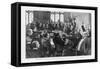 Charles Stewart Parnell is Re- Elected as Leader of the Irish Party in Committee Room 15-T. Walter-Framed Stretched Canvas