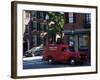 Charles Street, Beacon Hill, Boston, Massachusetts, New England, USA-Amanda Hall-Framed Photographic Print