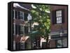 Charles Street, Beacon Hill, Boston, Massachusetts, USA-Amanda Hall-Framed Stretched Canvas