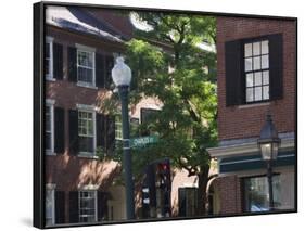 Charles Street, Beacon Hill, Boston, Massachusetts, USA-Amanda Hall-Framed Photographic Print