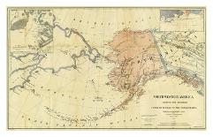 Northwestern America Showing the Territory Ceded by Russia to the United States, c.1867-Charles Sumner-Stretched Canvas