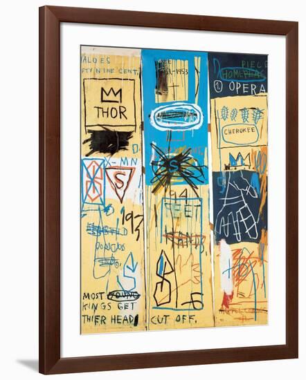 Charles the First, 1982-Jean-Michel Basquiat-Framed Giclee Print