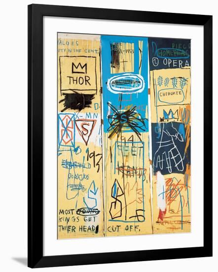 Charles the First, 1982-Jean-Michel Basquiat-Framed Giclee Print