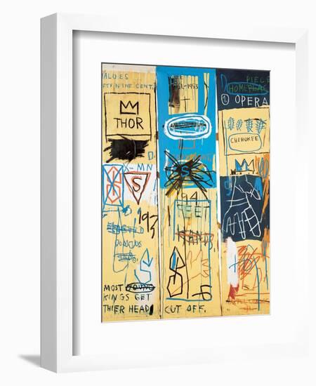 Charles the First, 1982-Jean-Michel Basquiat-Framed Giclee Print