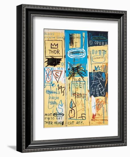 Charles the First, 1982-Jean-Michel Basquiat-Framed Giclee Print