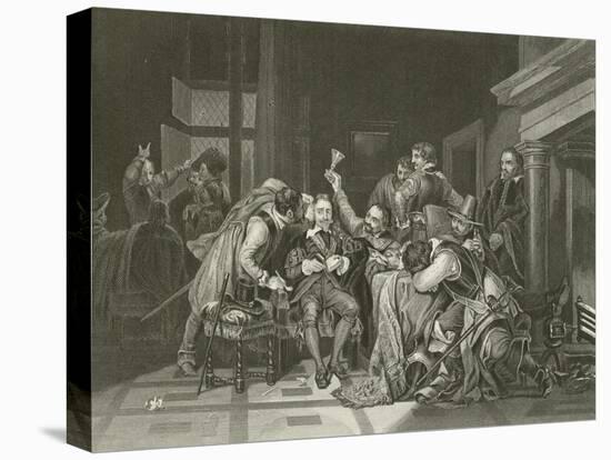 Charles the First in the Guard Room-Hippolyte Delaroche-Stretched Canvas