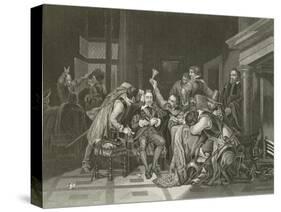 Charles the First in the Guard Room-Hippolyte Delaroche-Stretched Canvas