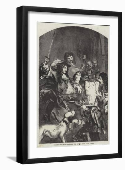 Charles the Second Knighting the Loin of Beef-null-Framed Giclee Print