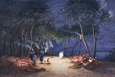 Overnight Camp on Banks of Nile, from Empress Eugenie of France's Journey in Egypt-Charles Theodore Frere-Giclee Print