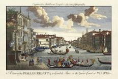 Venice Canal and Gondola Race-Charles Theodore Middleton-Mounted Art Print