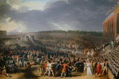 The Festival at Champ de Mars July 14, 1790-Charles Thevenin-Giclee Print