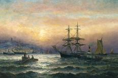 Shipping in the Mouth of the Medway, Evening-Charles Thorneley-Framed Giclee Print