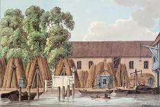 Queenhithe Flour Wharf, City of London, 1801-Charles Tomkins-Giclee Print