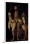 Charles V (1500-58) Holy Roman Emperor and King of Spain with His Dog, 1533-Titian (Tiziano Vecelli)-Framed Giclee Print