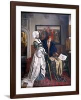 Charles V and Jeanne Vandergeynst at the Cradle of their Daughter Marguerite, 1870-Willem Geets-Framed Giclee Print