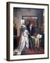 Charles V and Jeanne Vandergeynst at the Cradle of their Daughter Marguerite, 1870-Willem Geets-Framed Premium Giclee Print