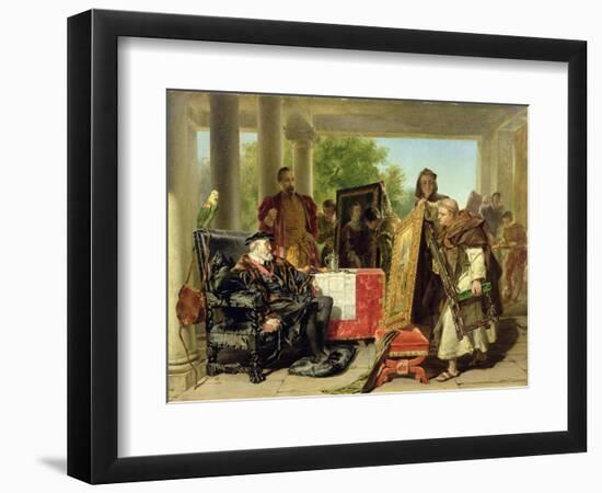 Charles V, at the Monastery of Yuste-Alfred W. Elmore-Framed Giclee Print