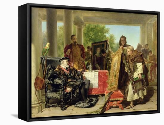 Charles V, at the Monastery of Yuste-Alfred W. Elmore-Framed Stretched Canvas