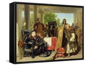 Charles V, at the Monastery of Yuste-Alfred W. Elmore-Framed Stretched Canvas