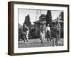 Charles V. Broadley Playing Croquet with His Family after Wife's Recovery from Blindness-null-Framed Photographic Print