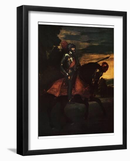 Charles V, Holy Roman Emperor, 1548-Titian (Tiziano Vecelli)-Framed Giclee Print