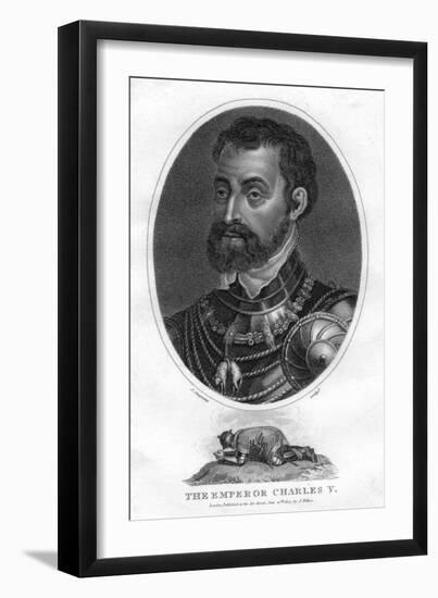 Charles V, Holy Roman Emperor-J Chapman-Framed Giclee Print