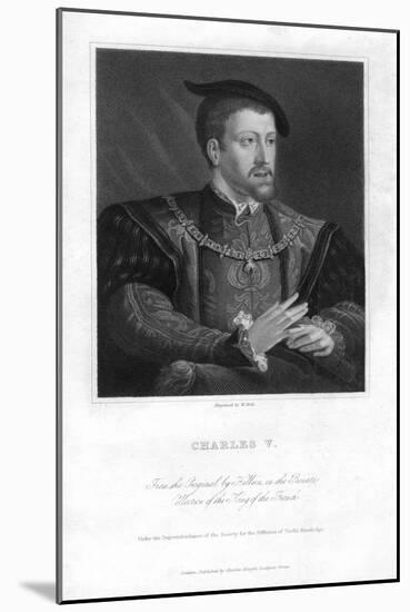 Charles V, Holy Roman Emperor-W Holl-Mounted Giclee Print