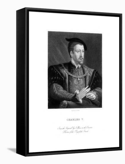 Charles V, King of Spain and Holy Roman Emperor-W Holl-Framed Stretched Canvas