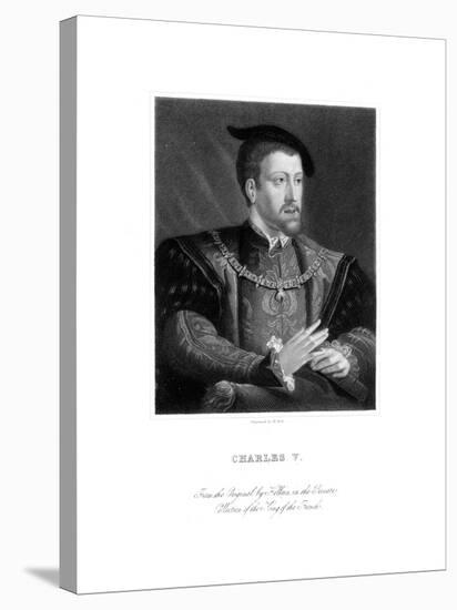 Charles V, King of Spain and Holy Roman Emperor-W Holl-Stretched Canvas