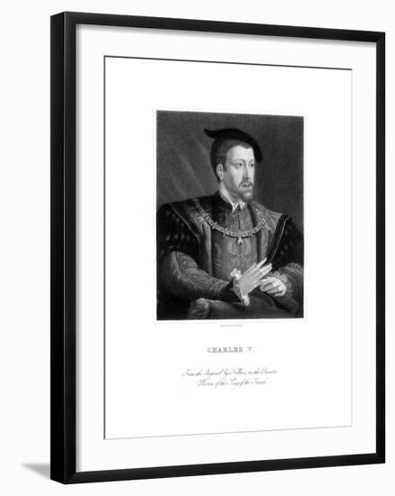 Charles V, King of Spain and Holy Roman Emperor-W Holl-Framed Giclee Print