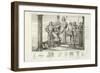 Charles V of France Offering Bertrand Duguesclin the Sword of Constable of France-null-Framed Giclee Print