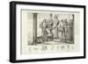 Charles V of France Offering Bertrand Duguesclin the Sword of Constable of France-null-Framed Giclee Print