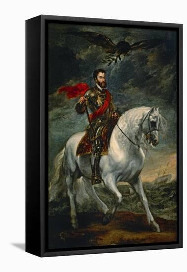 Charles V on Horseback, 1620 (?)-Sir Anthony Van Dyck-Framed Stretched Canvas