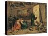 Charles V Picking Up Titian's Brush-Modesto Faustini-Stretched Canvas