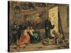 Charles V Picking Up Titian's Brush-Modesto Faustini-Stretched Canvas