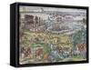 Charles V's Army Against Tunis, 1535-Franz Hogenberg-Framed Stretched Canvas