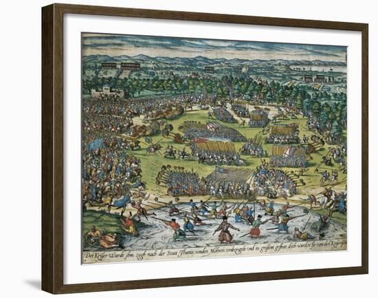 Charles V's Army Against Tunis, 1535-Franz Hogenberg-Framed Giclee Print