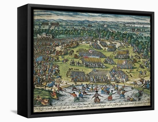 Charles V's Army Against Tunis, 1535-Franz Hogenberg-Framed Stretched Canvas