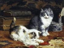 Kittens, 1893-Charles Van Den Eycken-Mounted Art Print