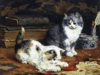 The Mischievous Cats-Charles Van Den Eycken-Giclee Print