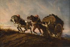 Horses Straining at a Load, 1864-Charles Verlat-Giclee Print