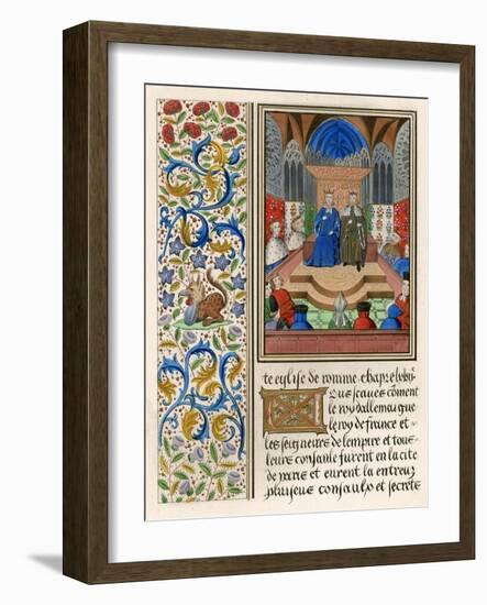 Charles VI and Wenceslaus-null-Framed Art Print