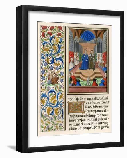 Charles VI and Wenceslaus-null-Framed Art Print