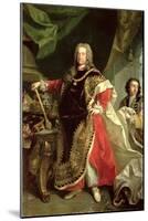 Charles VI, Holy Roman Emperor Wearing the Robes of the Order of the Golden Fleece-Johann Gottfried Auerbach-Mounted Giclee Print