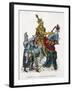 Charles VII, King of France, on Horseback in Full Armour, 15th Century (1882-188)-Gautier-Framed Giclee Print