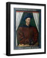 Charles VII of France, 15th Century-Jean Fouquet-Framed Giclee Print